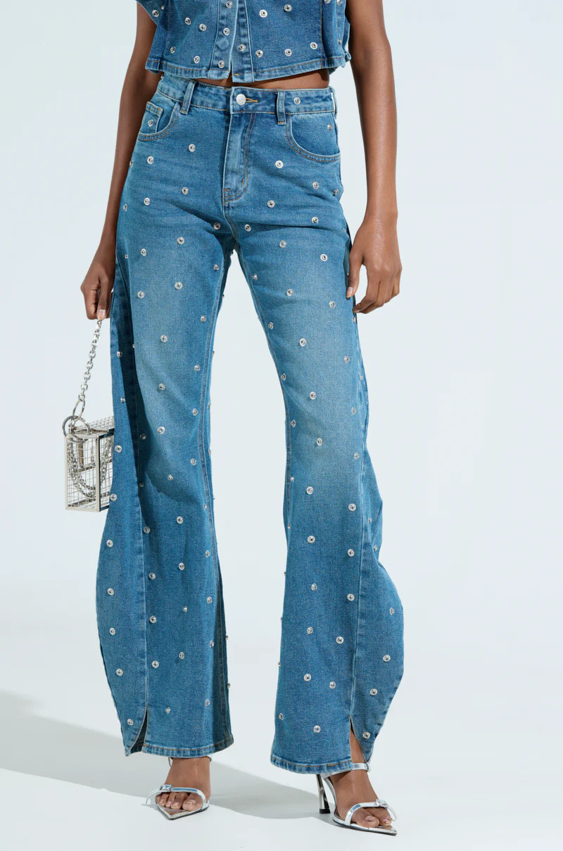UNBUTTONED AND UNBOTHERED HARDWARE DENIM PANT - Image 2