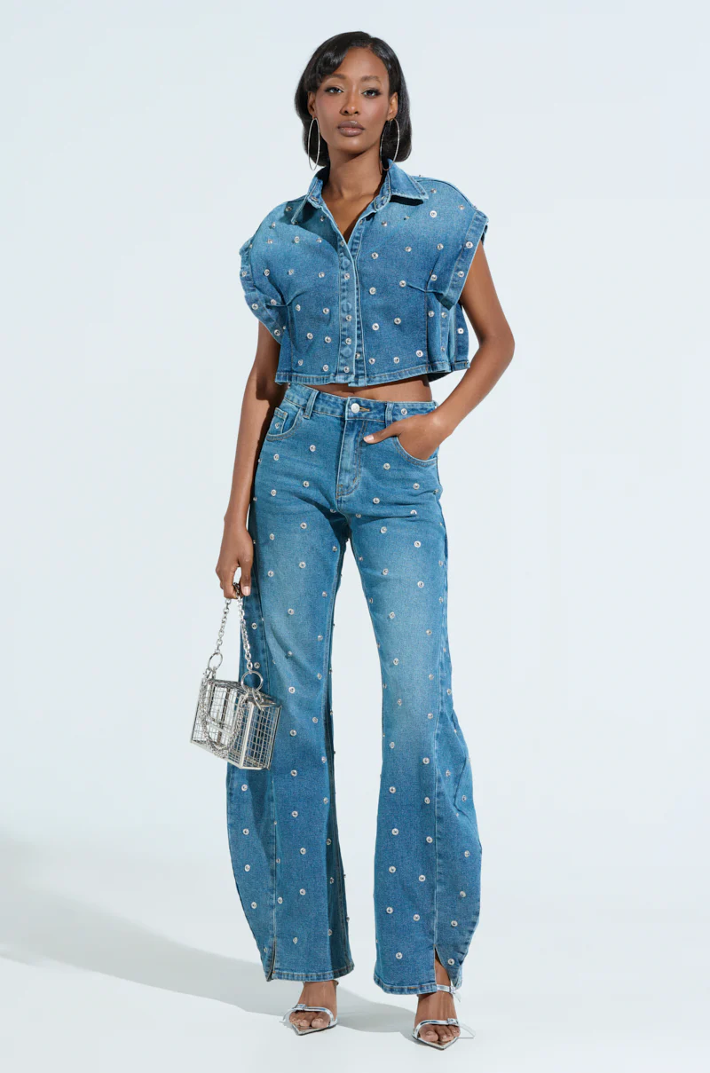 UNBUTTONED AND UNBOTHERED HARDWARE DENIM PANT - Image 5
