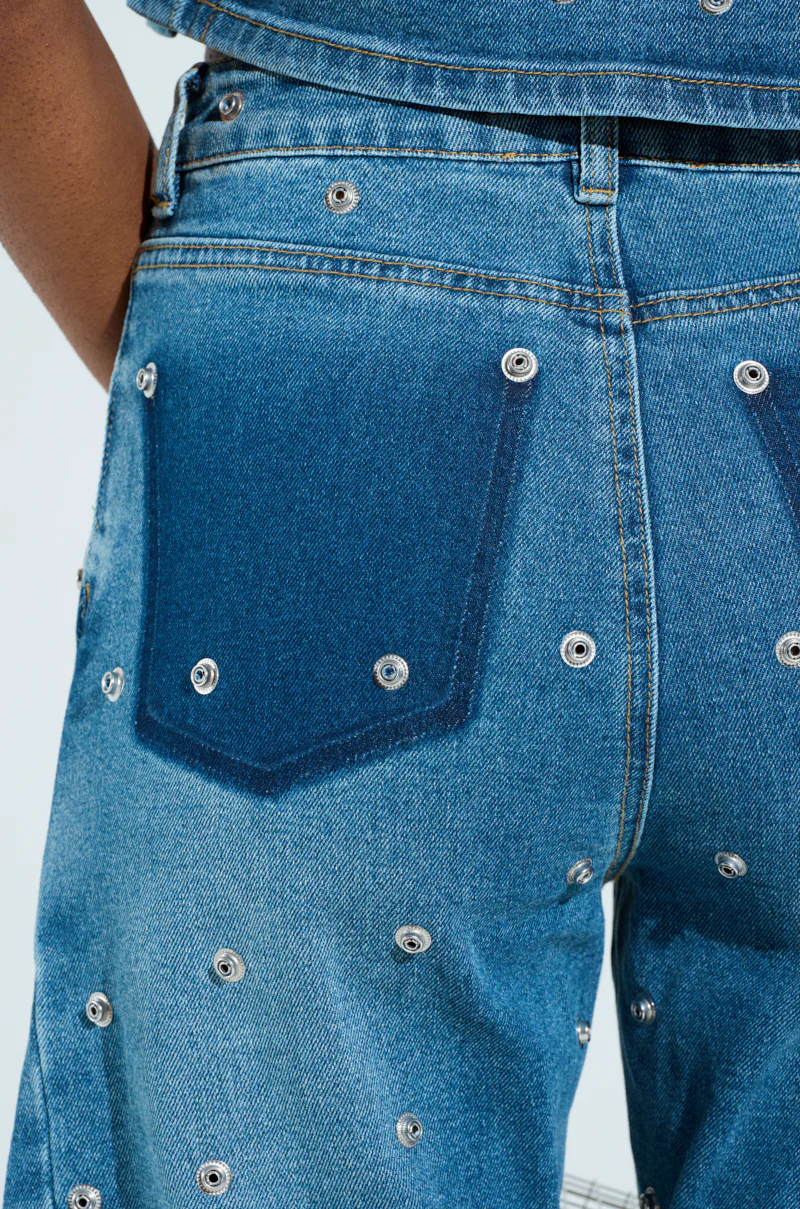 UNBUTTONED AND UNBOTHERED HARDWARE DENIM PANT - Image 7