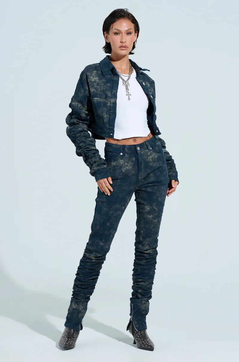 UNFORGETTABLE STACKED LONG SLEEVE BUTTON DOWN - Image 5