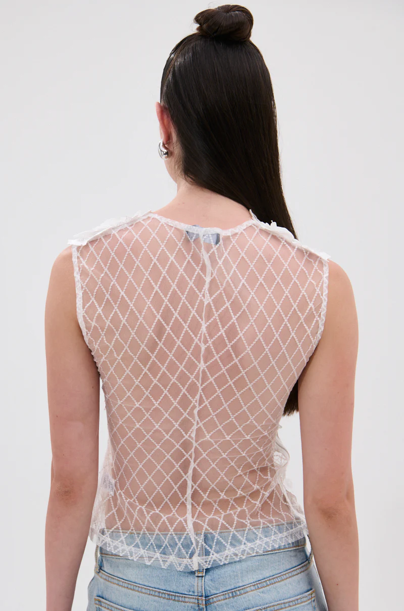 UNTAMED FLORAL LACE TOP - Image 4