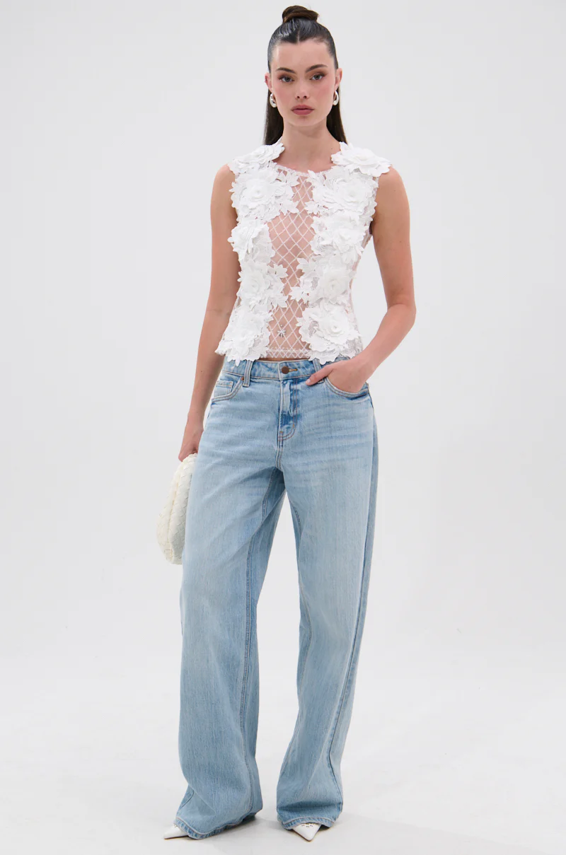 UNTAMED FLORAL LACE TOP - Image 5