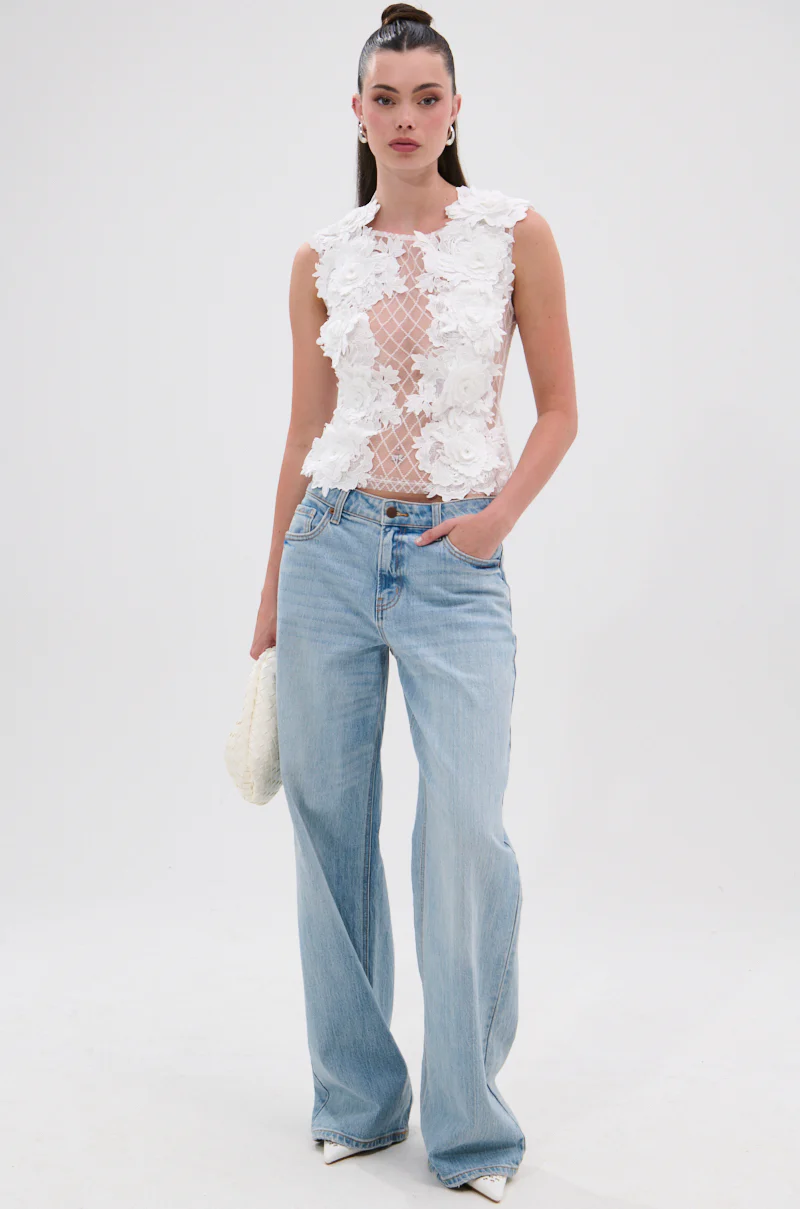UNTAMED FLORAL LACE TOP - Image 6