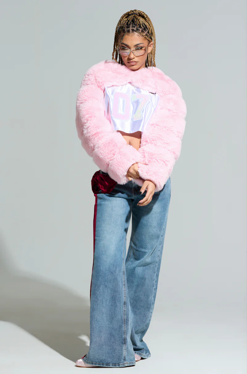 UNWRAP ME VELVET BOW DENIM PANT - Image 7