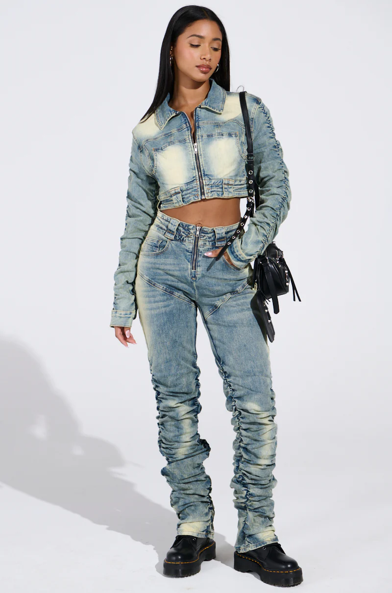 UP ALL NIGHT DENIM JACKET - Image 4