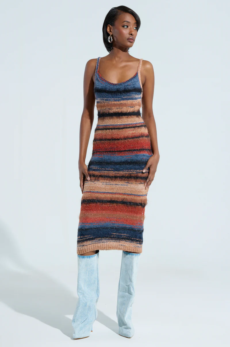 UP ALL NIGHT MIDI DRESS - Image 3