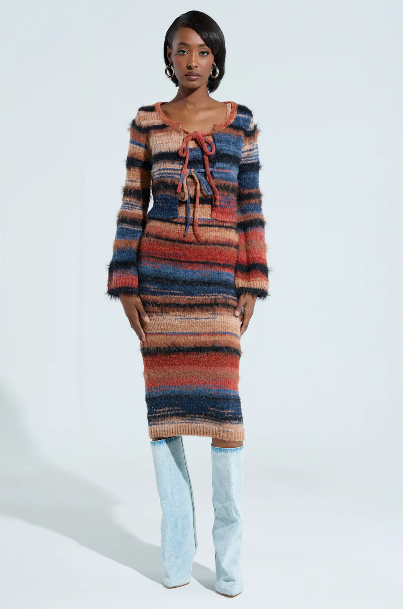 UP ALL NIGHT MIDI DRESS - Image 7