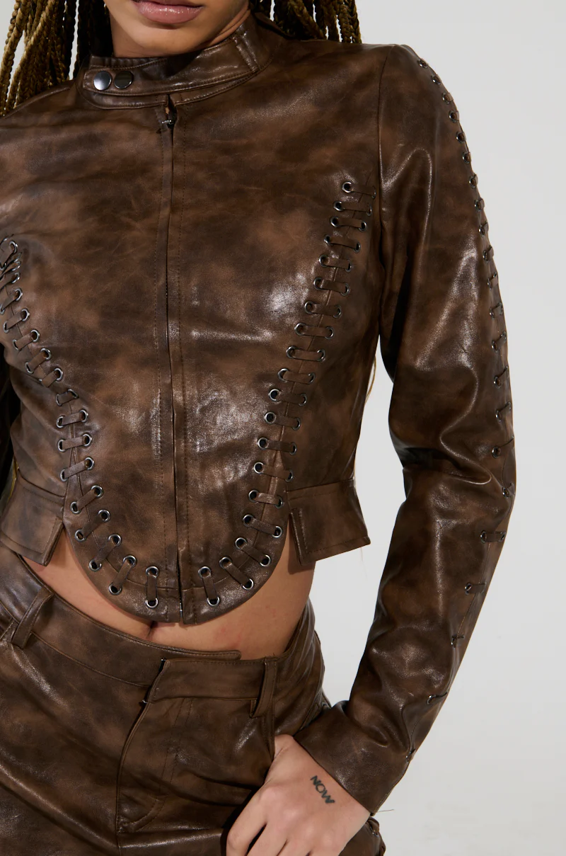 UP TO IT LACE UP MOTO - Image 8