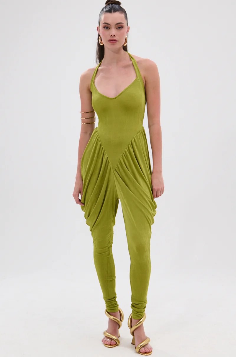 UP YOUR GAME RUCHED JUMPSUIT - Image 2