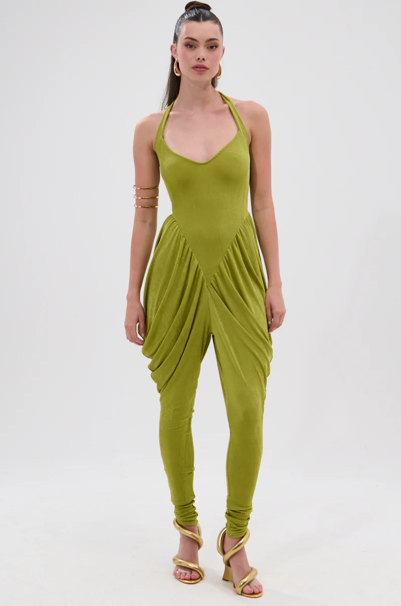 UP YOUR GAME RUCHED JUMPSUIT - Image 3