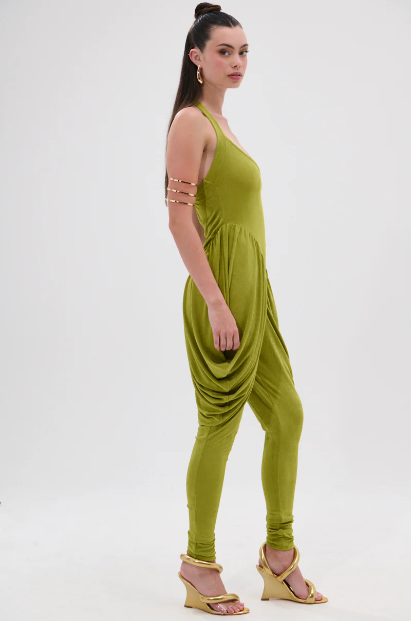UP YOUR GAME RUCHED JUMPSUIT - Image 4