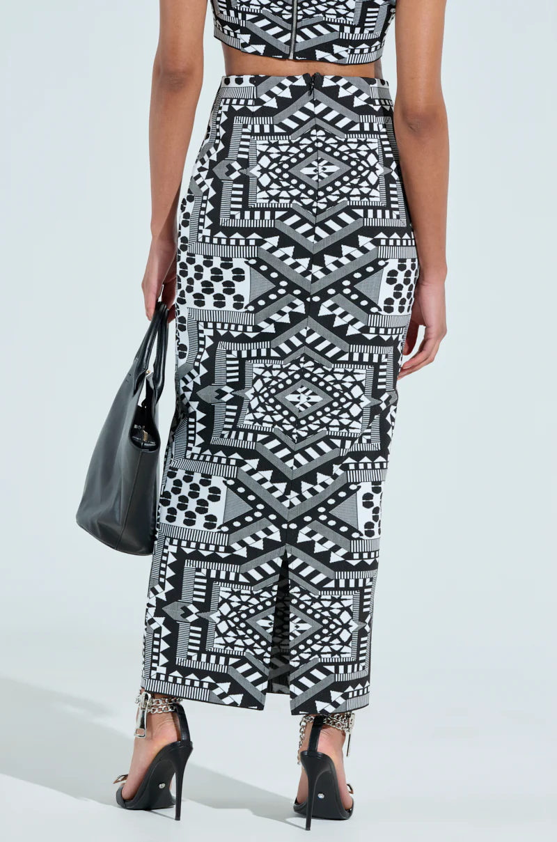 VACA MODE ABSTRACT MAXI SKIRT - Image 4