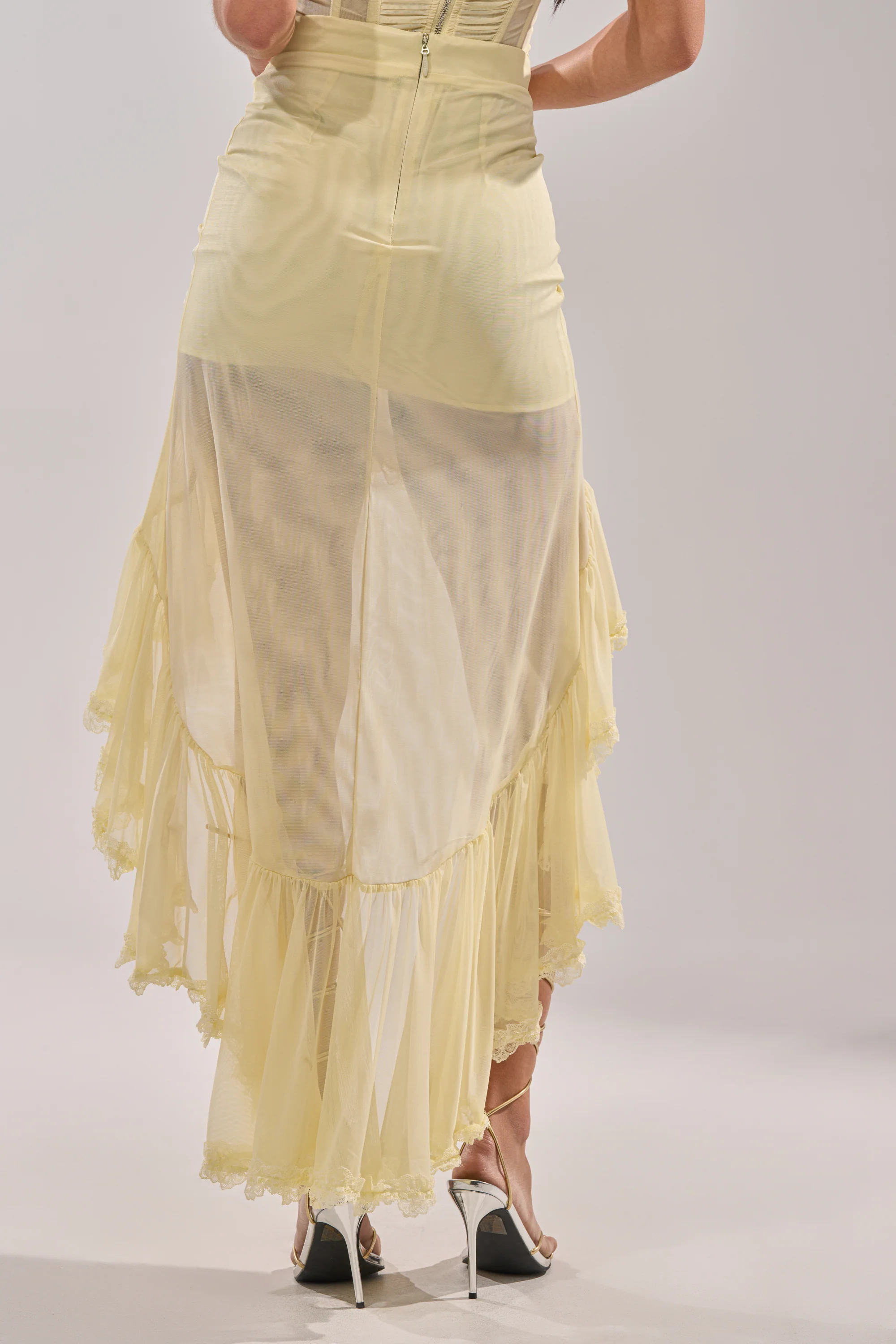 VACA VIBES MESH HIGH LOW SKIRT - Image 8