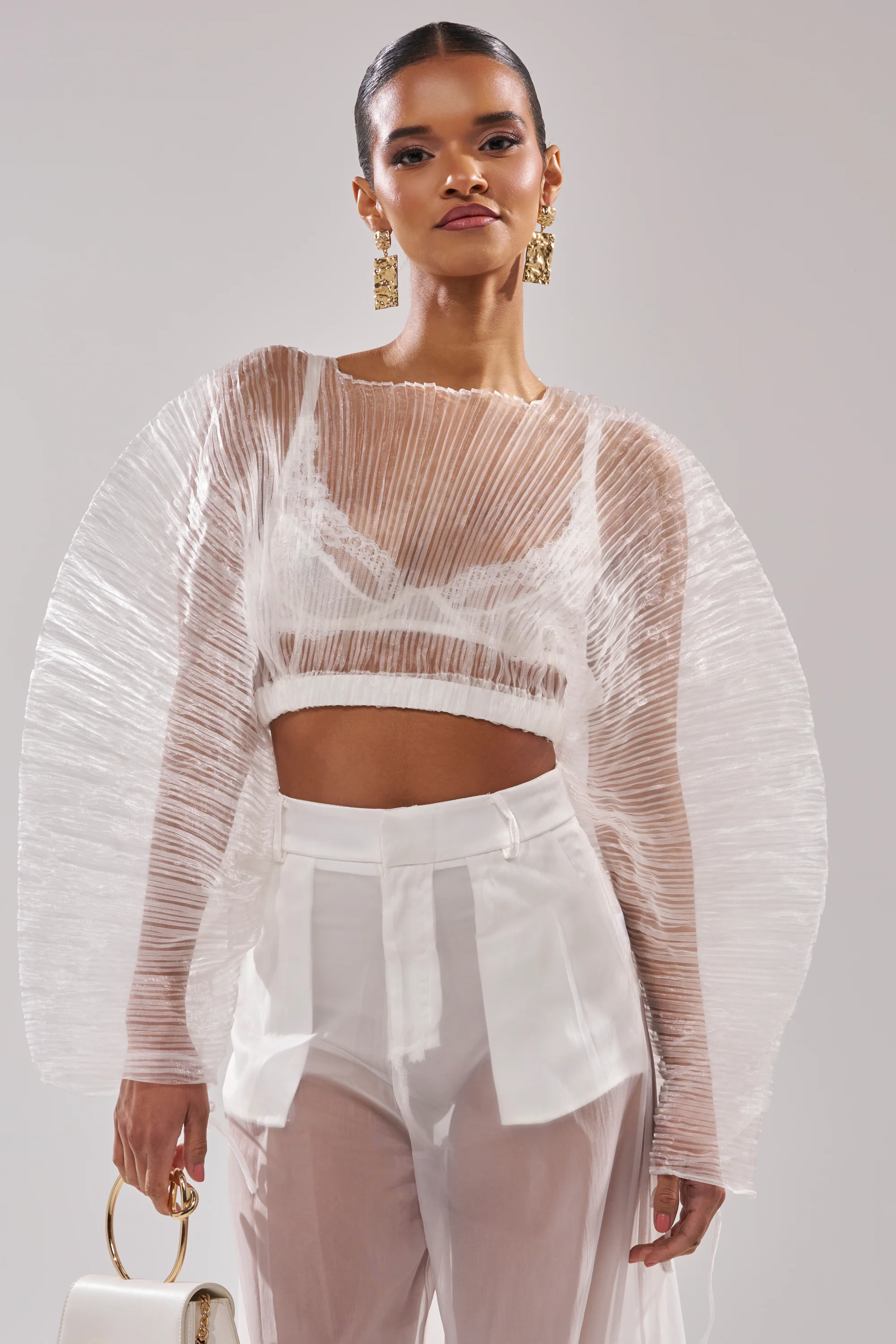 VACATION MODE PLEATED BLOUSE - Image 4