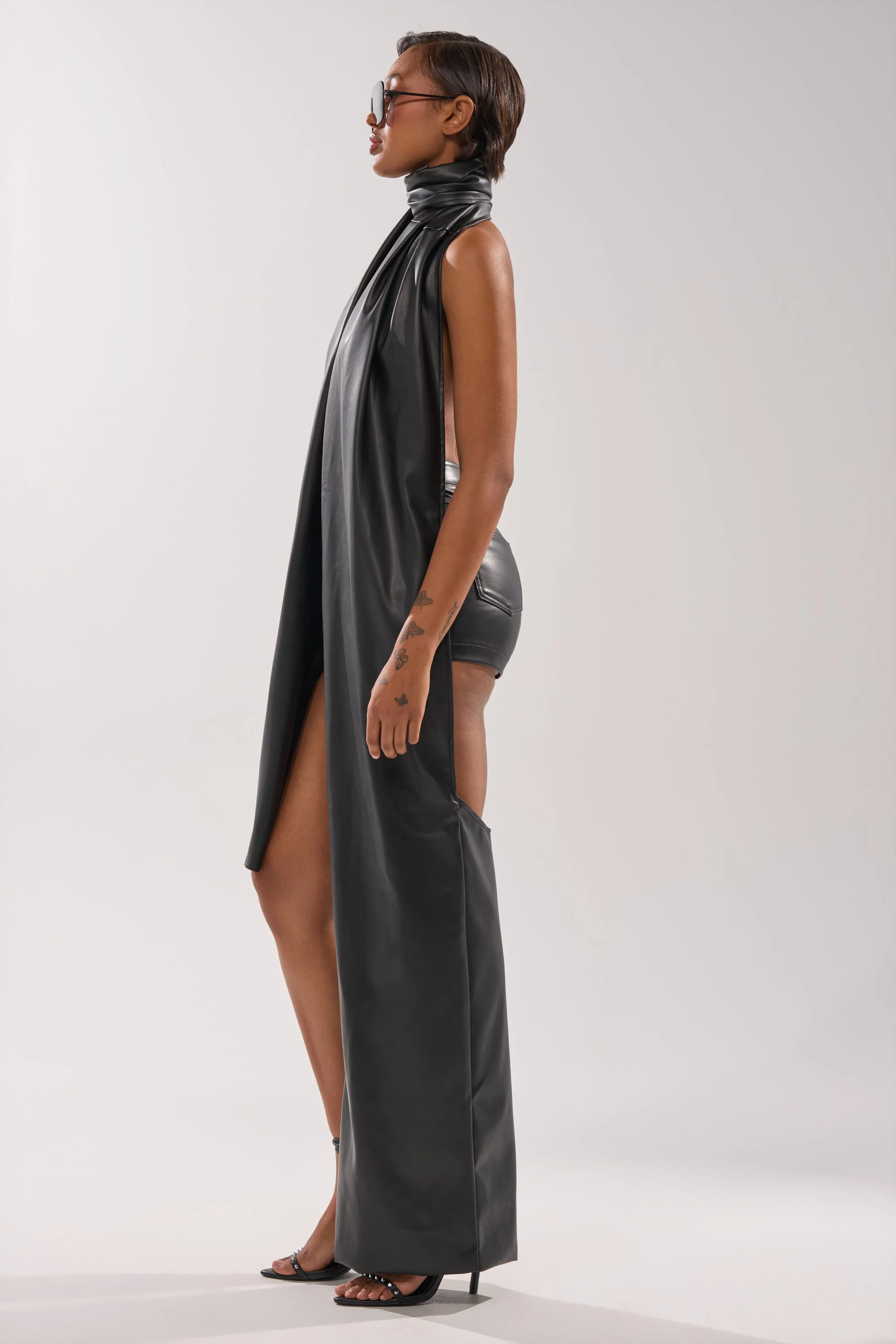 VALLY PU SCARF PANT