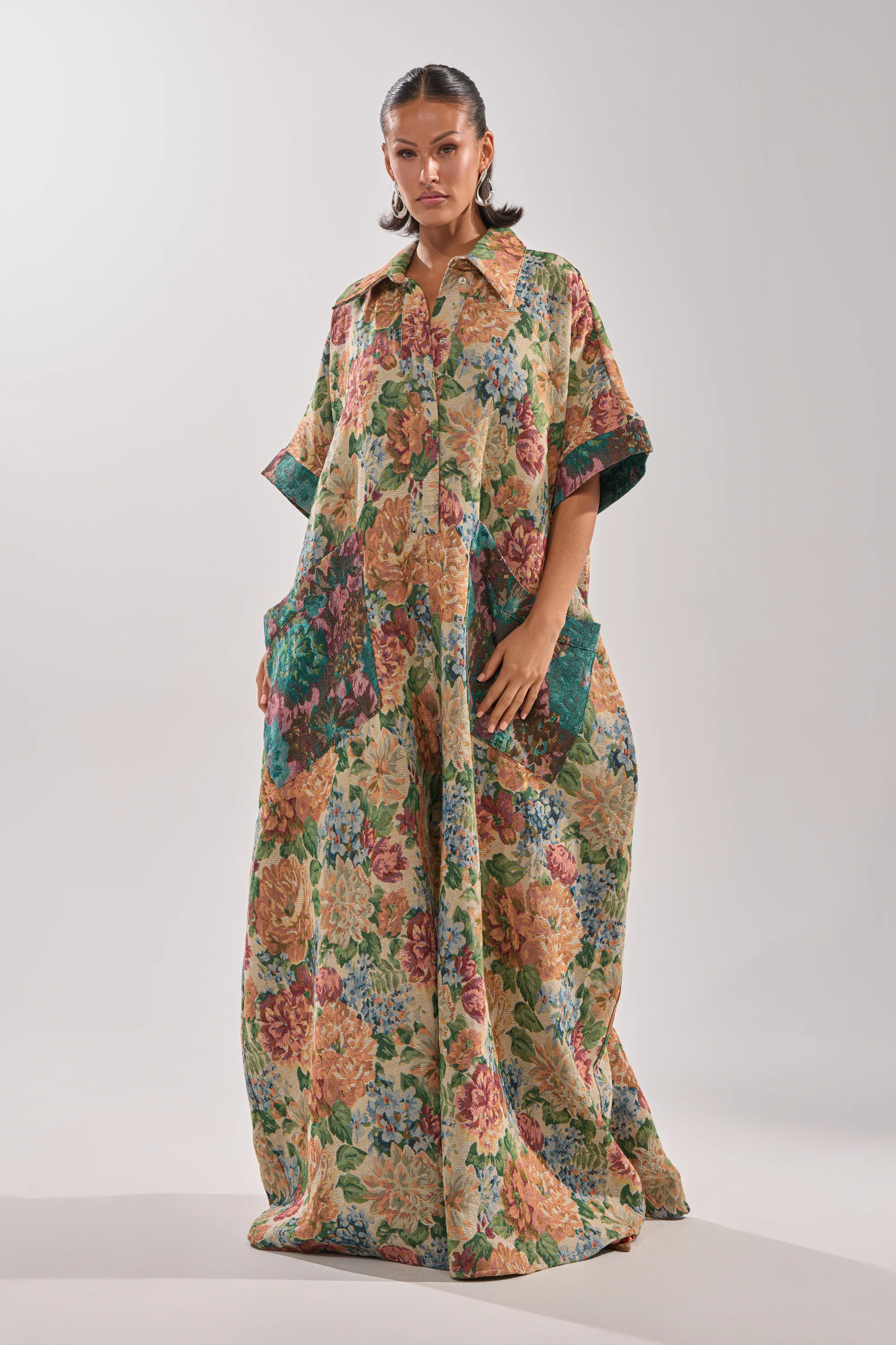 VANJA BROCADE JUMPSUIT