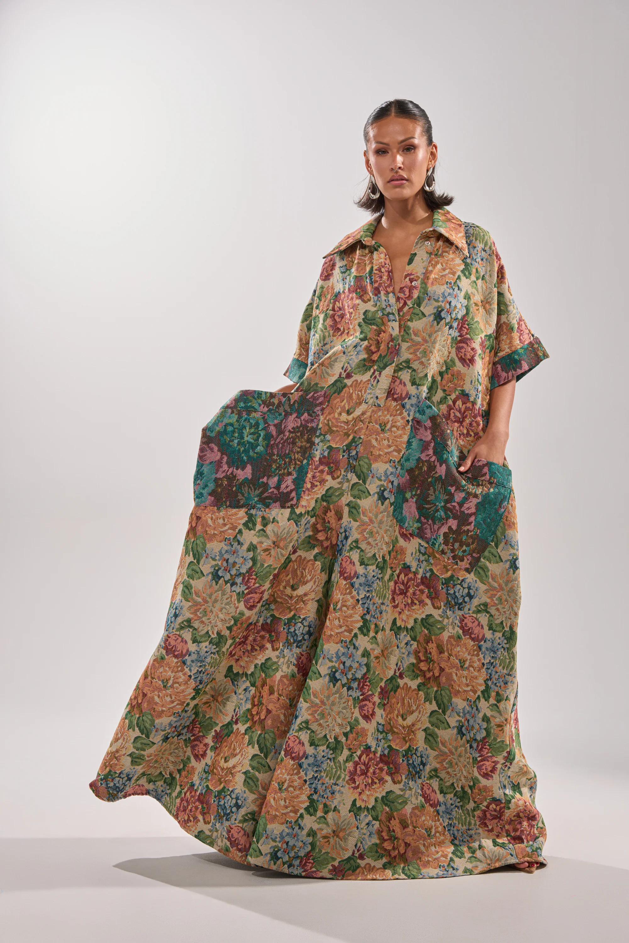 VANJA BROCADE JUMPSUIT - Image 2