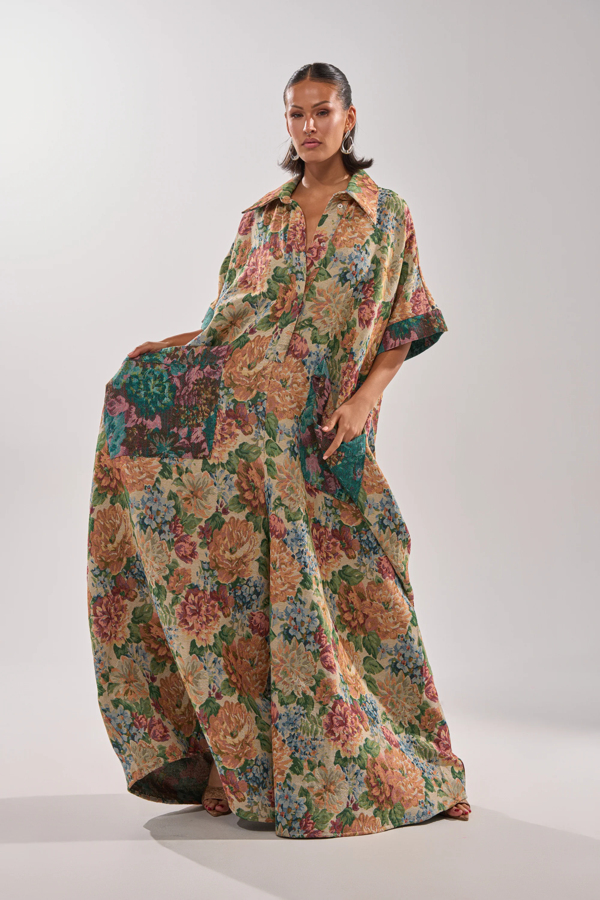 VANJA BROCADE JUMPSUIT - Image 3