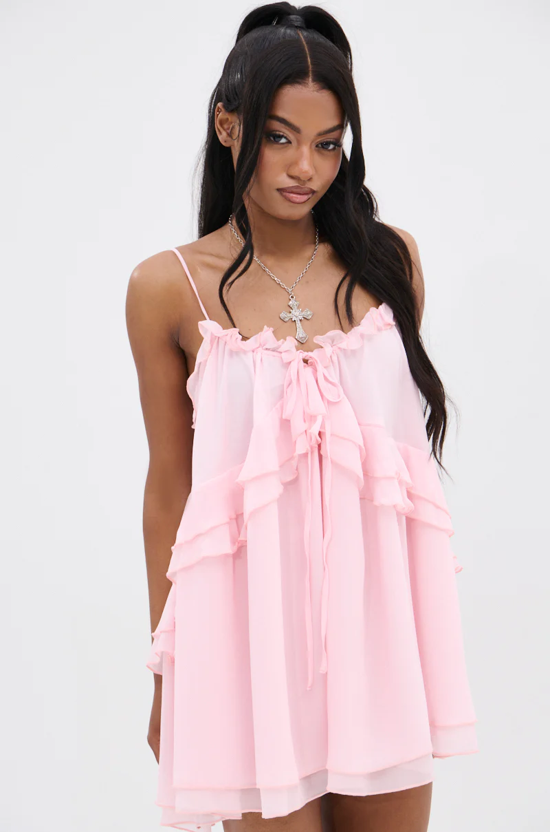 VANJA CHIFFON MINI DRESS - Image 2