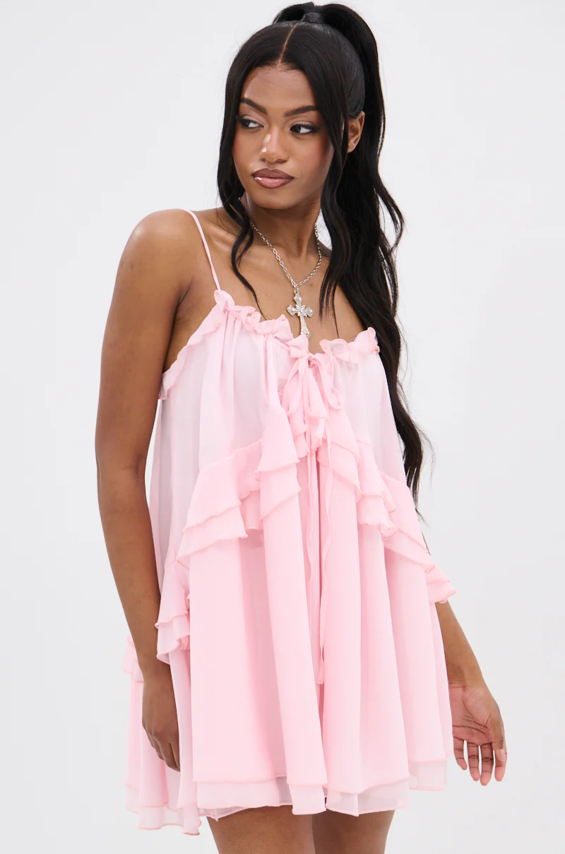 VANJA CHIFFON MINI DRESS - Image 3