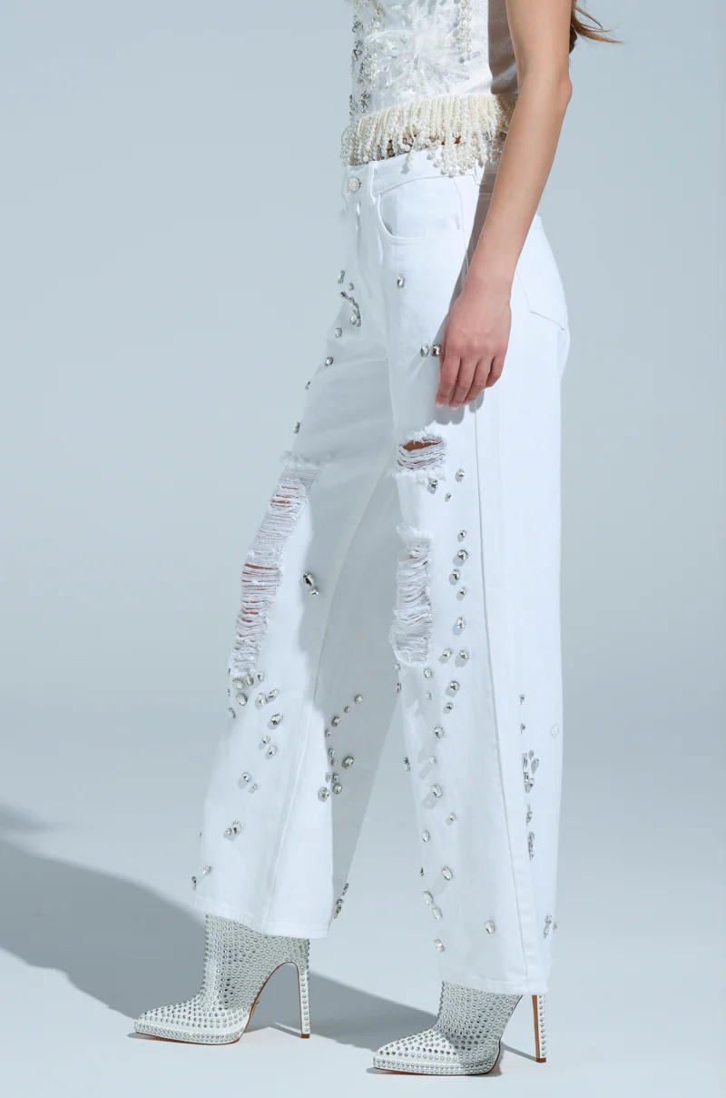 VANJA RELAXED DENIM WITH RHINESTONE - Image 3
