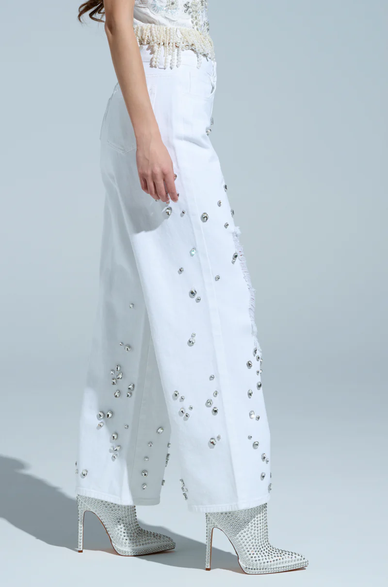 VANJA RELAXED DENIM WITH RHINESTONE - Image 4