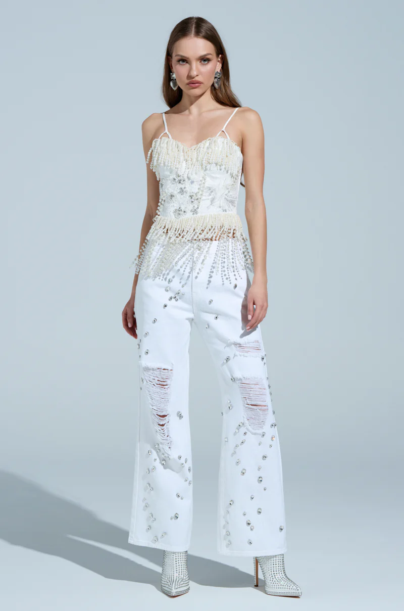 VANJA RELAXED DENIM WITH RHINESTONE - Image 6