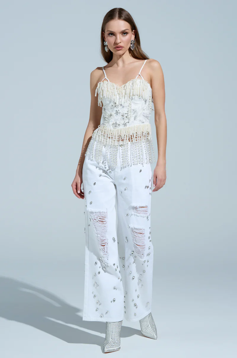 VANJA RELAXED DENIM WITH RHINESTONE - Image 7