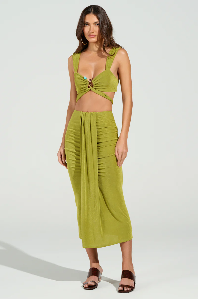 VANJA SLINKY MIDI SKIRT - Image 2