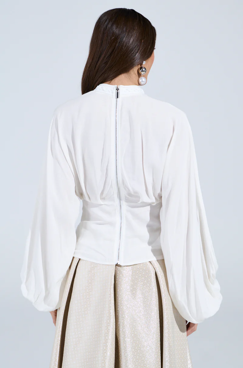 VERA WOVEN TRIM BLOUSE - Image 5