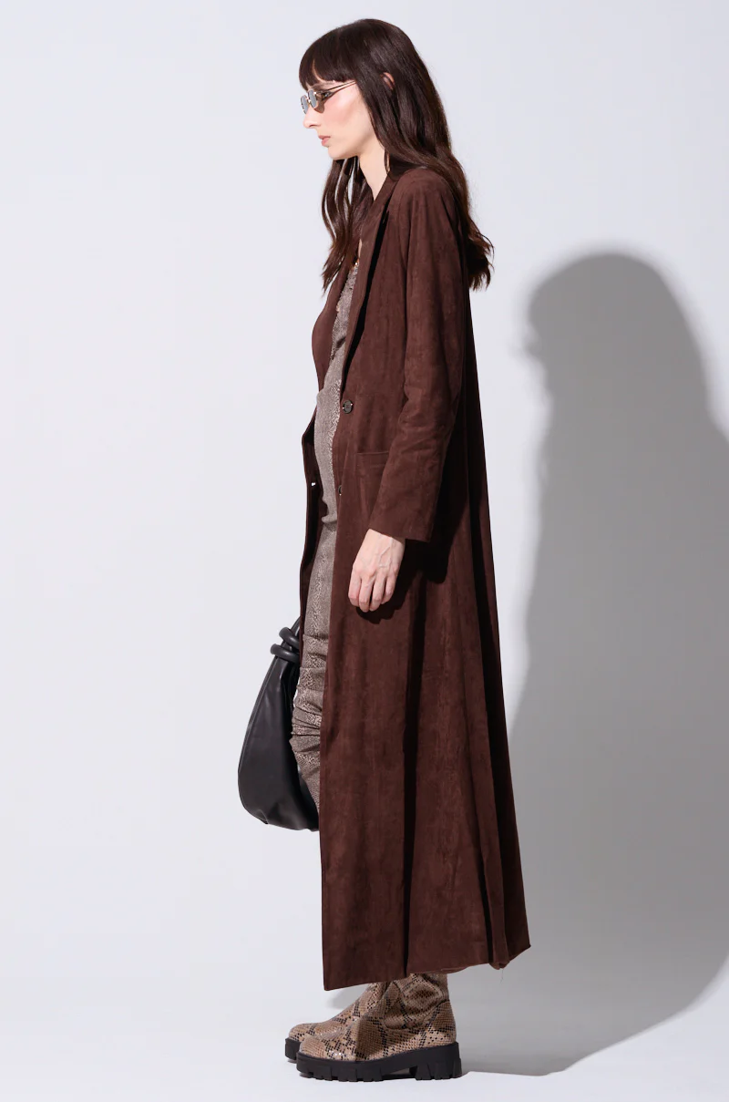 VERO SUEDE EFFECT TRENCH - Image 3