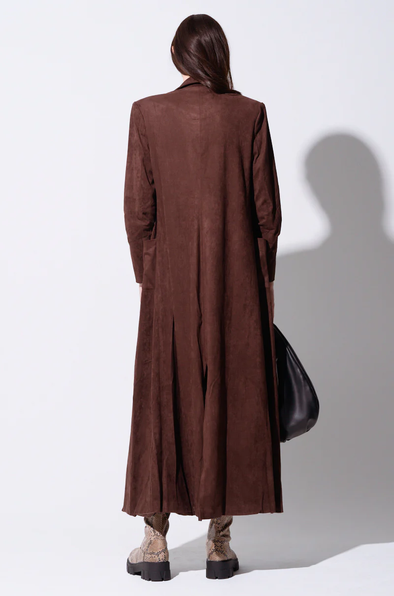 VERO SUEDE EFFECT TRENCH - Image 4