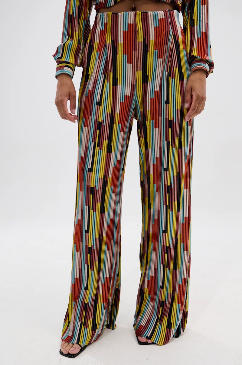 VIBES FEEL GOOD VELVET PALAZZO PANT - Image 2