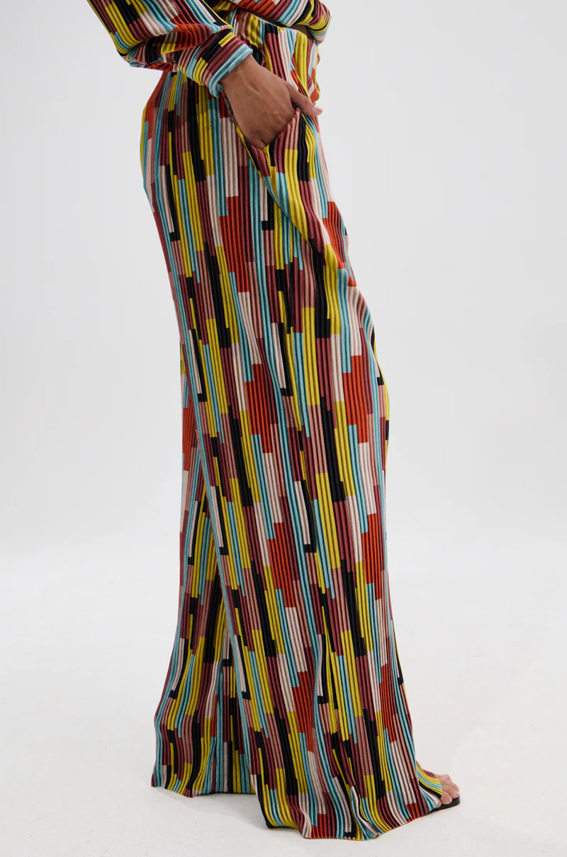 VIBES FEEL GOOD VELVET PALAZZO PANT - Image 4