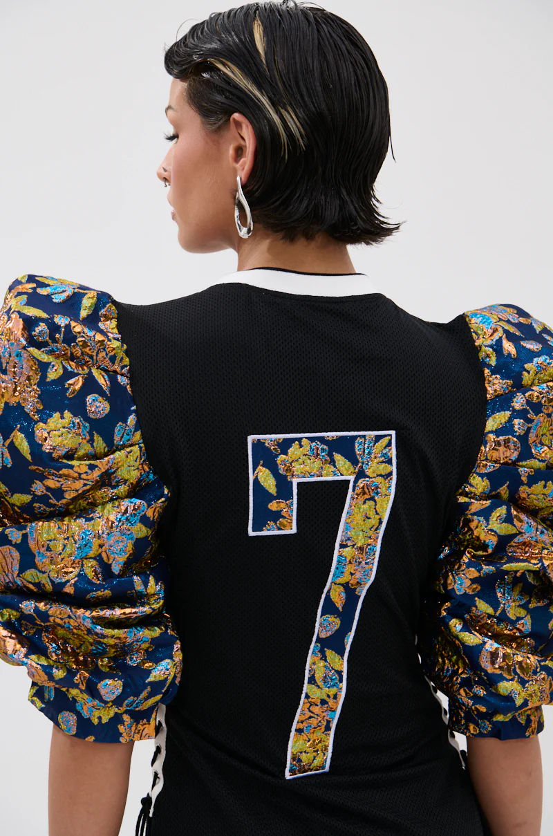 VIBIN ON THE SIDELINES JERSEY MINI DRESS - Image 7