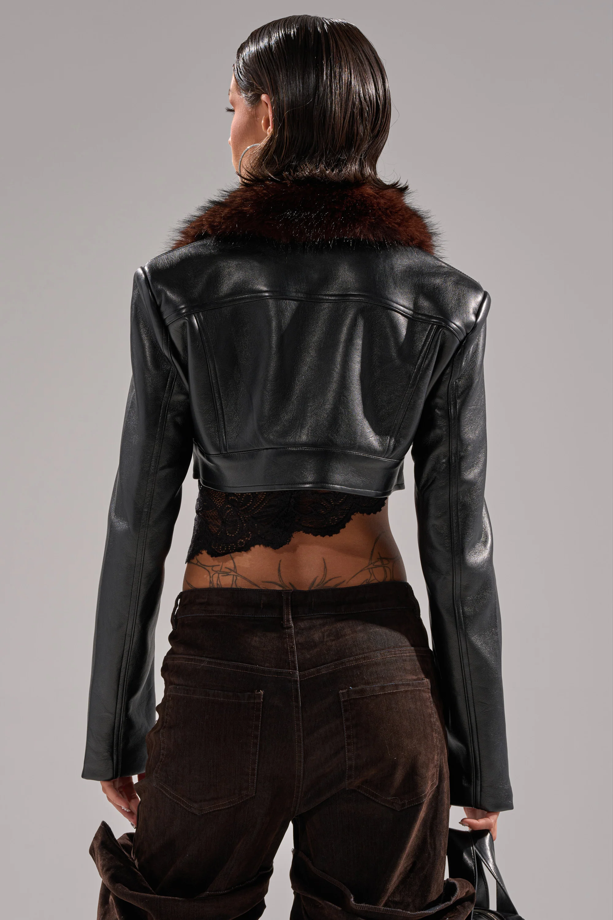 VICTORIA FUR TRIM MOTO - Image 6