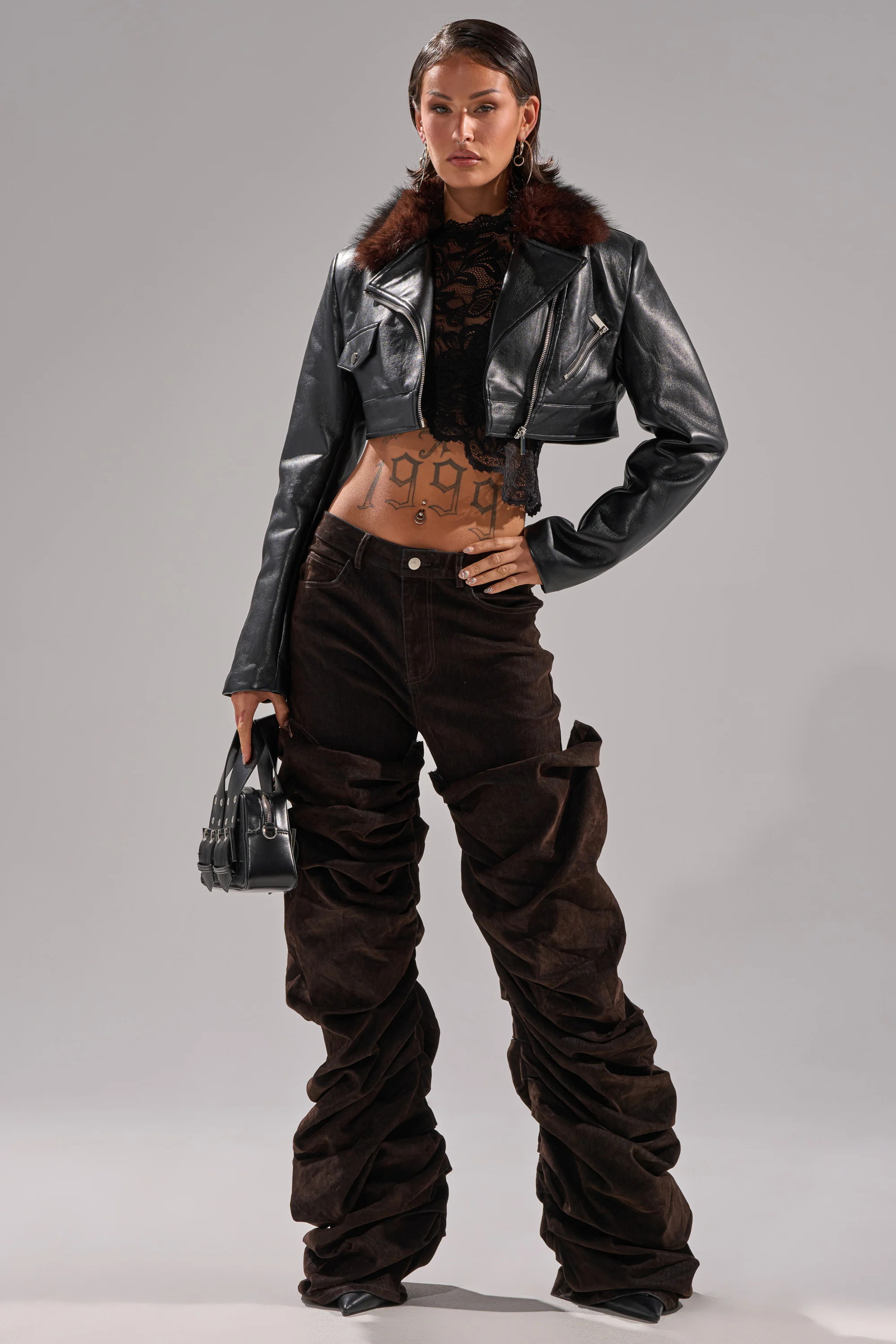 VICTORIA FUR TRIM MOTO - Image 8
