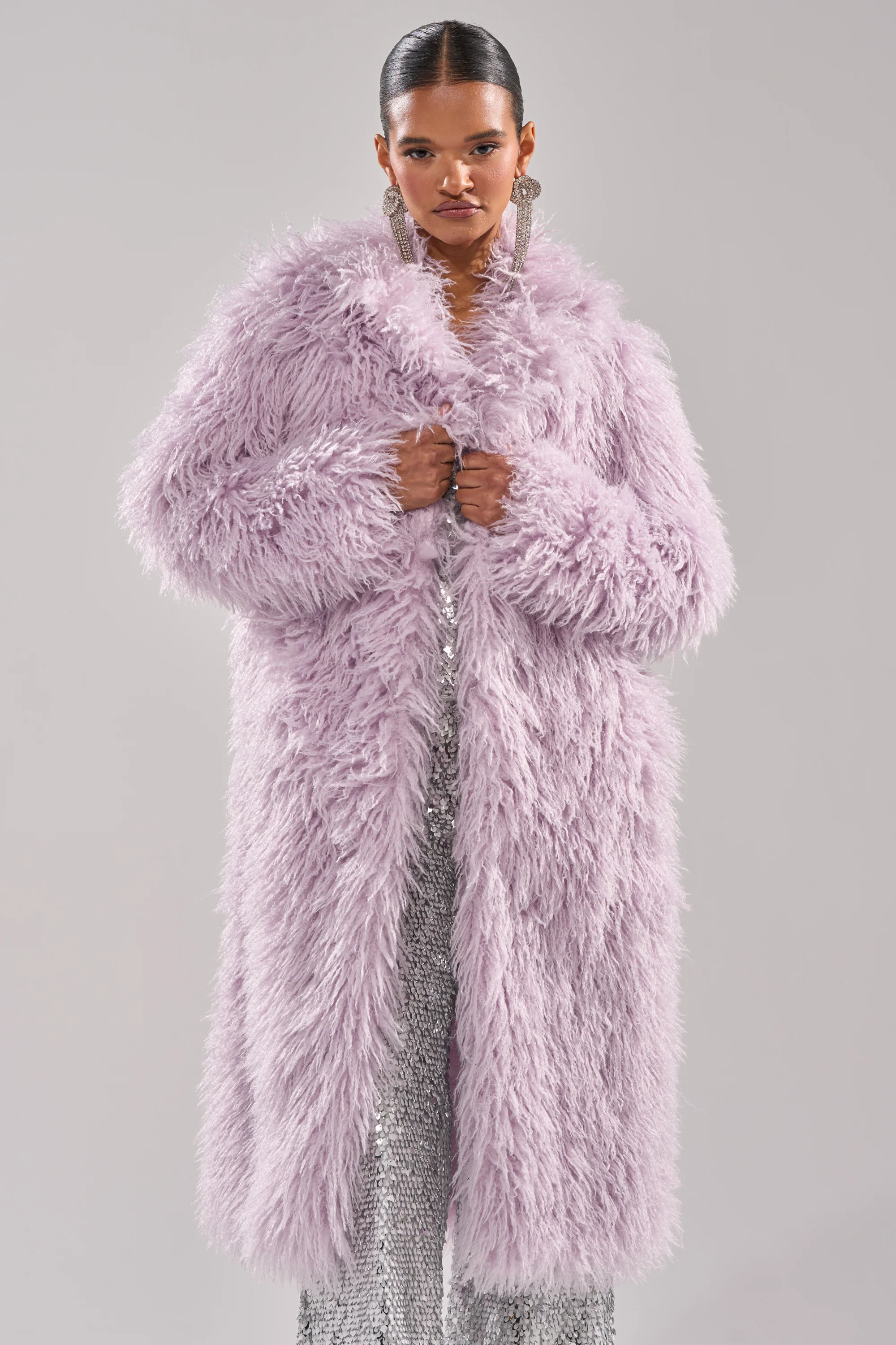 VIOLET SKIES FAUX FUR COAT