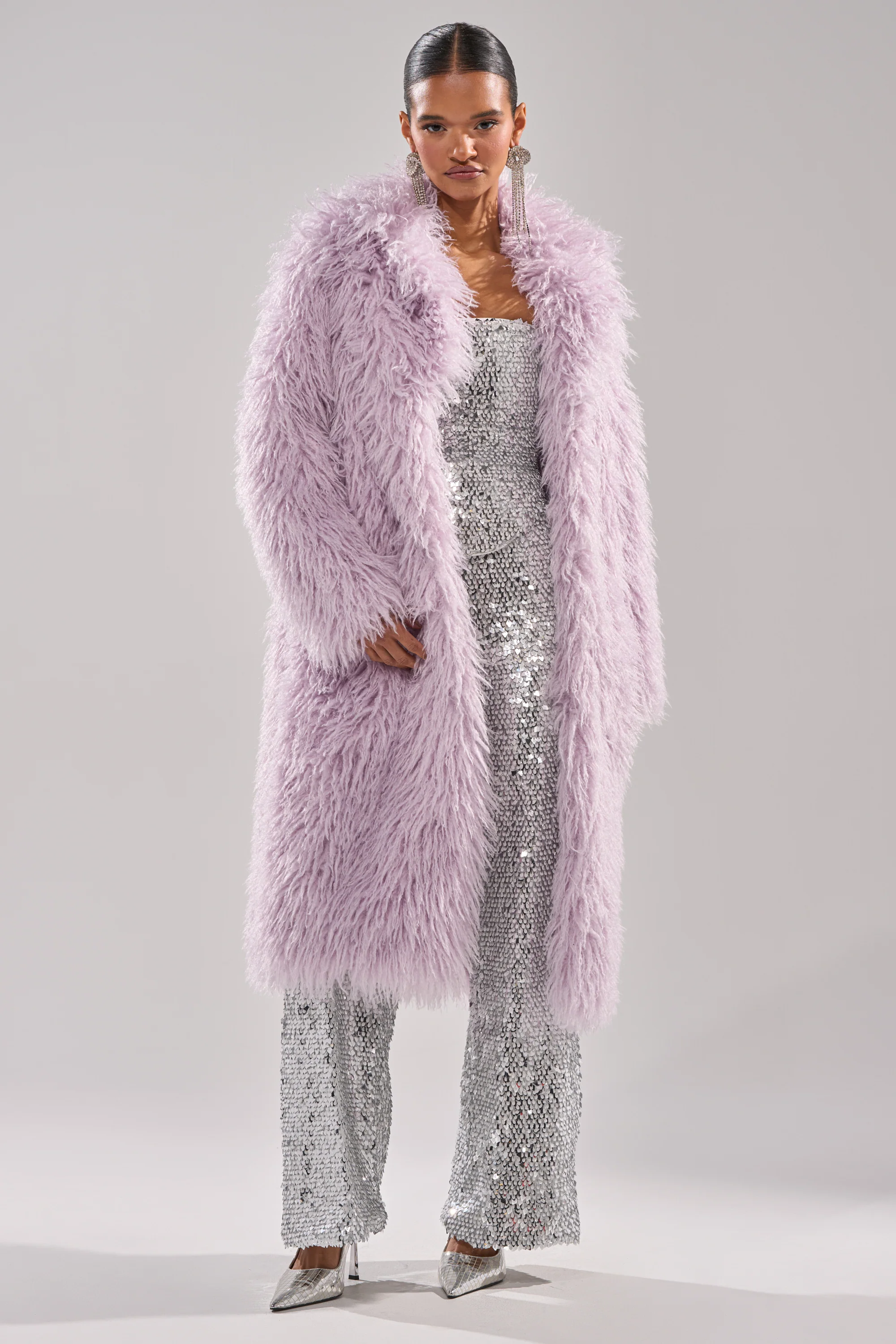 VIOLET SKIES FAUX FUR COAT - Image 8