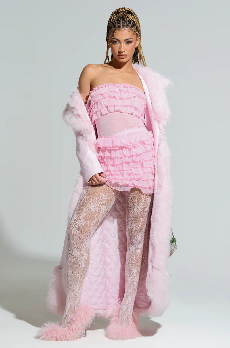 VIVIAN FUR TRIM COAT - Image 5