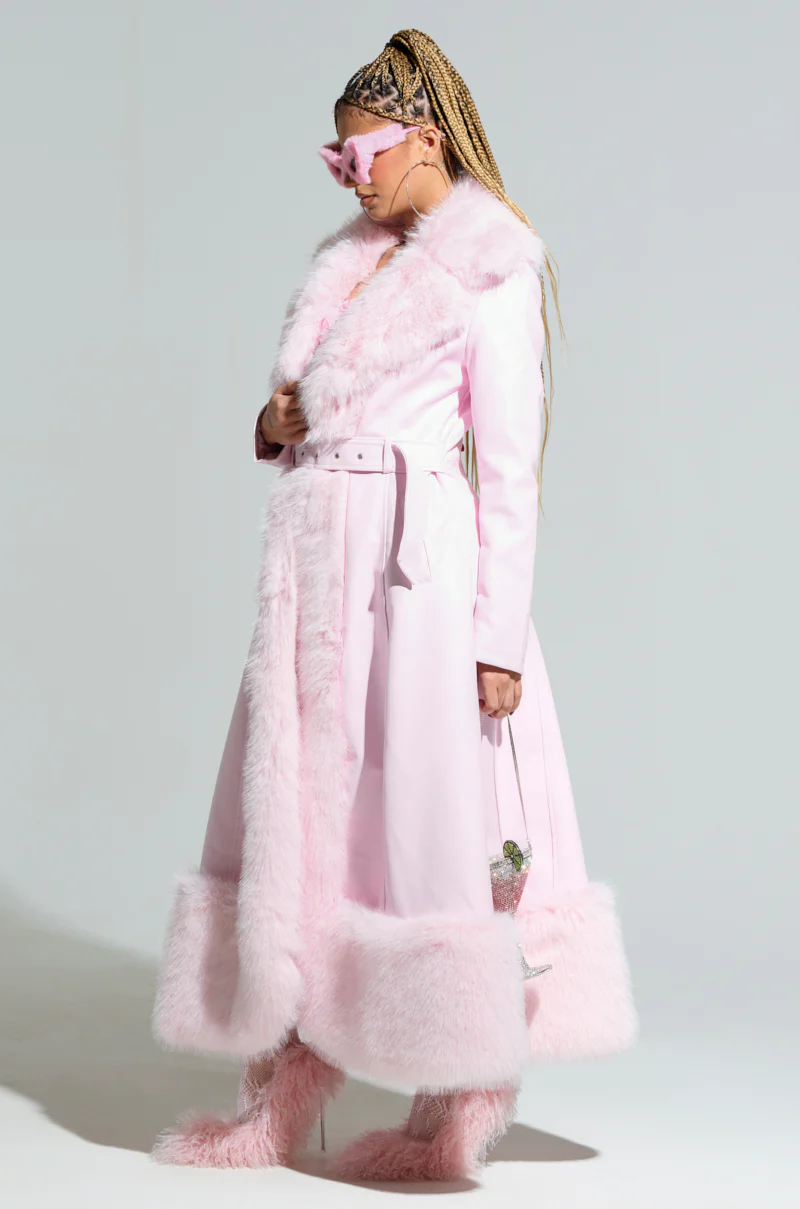 VIVIAN FUR TRIM COAT - Image 6