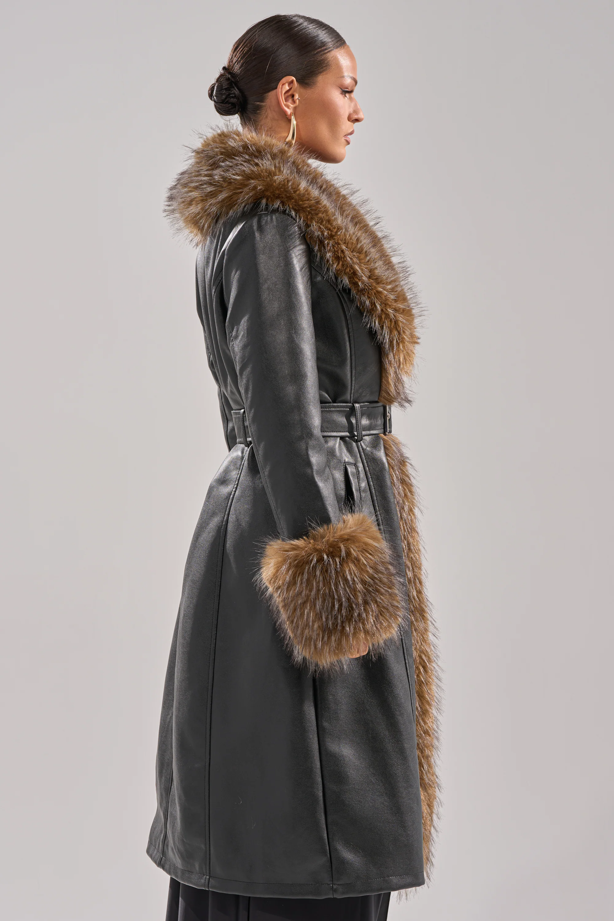 VOODOO FUR TRIM TRENCH - Image 5