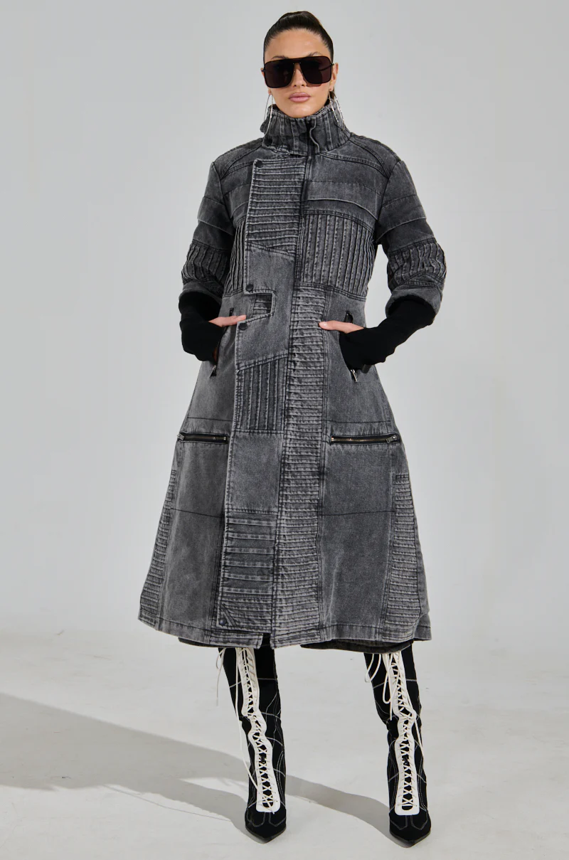 VORTEX DENIM TRENCH COAT - Image 10