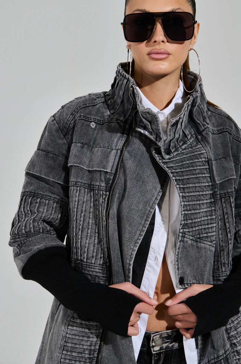 VORTEX DENIM TRENCH COAT - Image 11