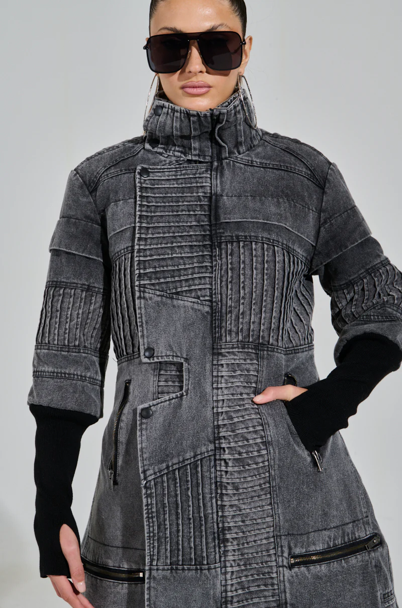 VORTEX DENIM TRENCH COAT - Image 12