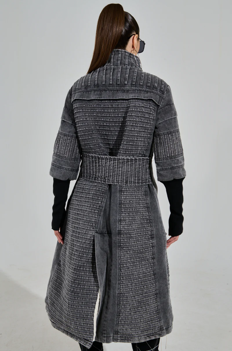 VORTEX DENIM TRENCH COAT - Image 6