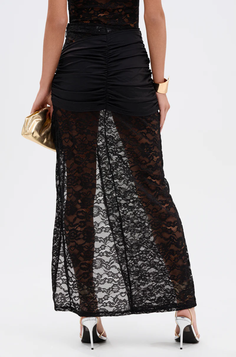 WALKING ON A DREAM LACE MAXI SKIRT - Image 6