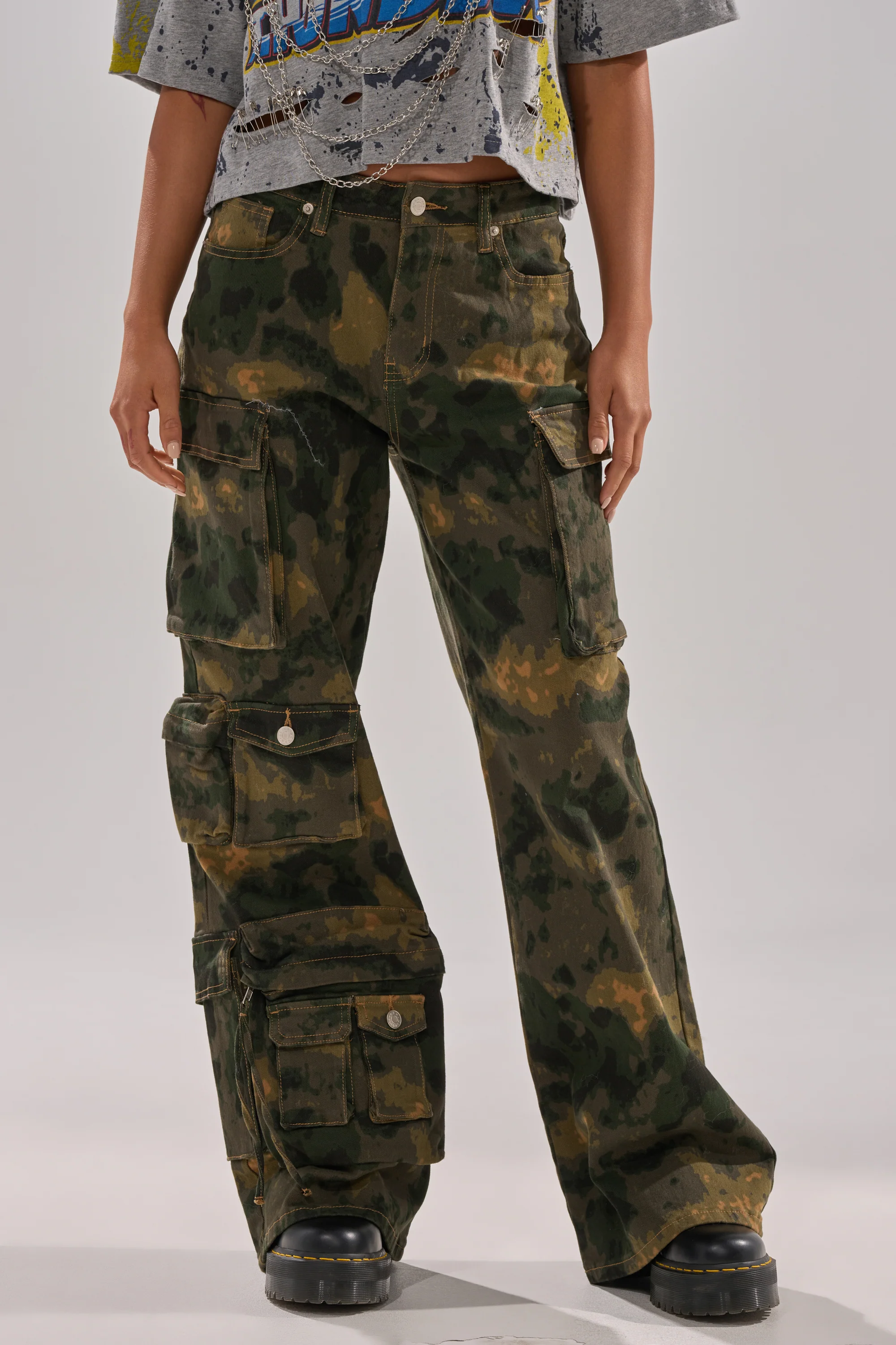 WASHED UP CARGO CAMO PANT - Image 3