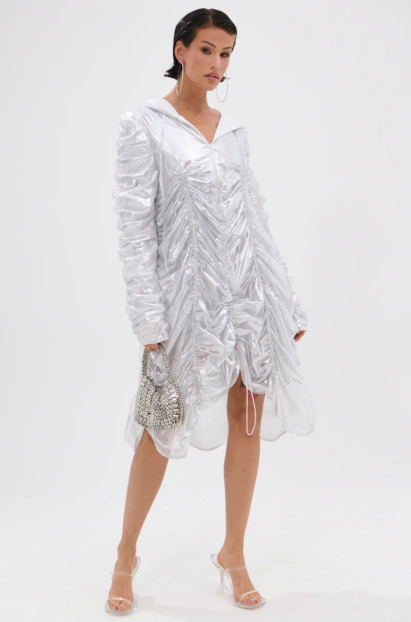WAYS TO GO METALLIC ADJUSTABLE DRESS IN WHITE - Image 10