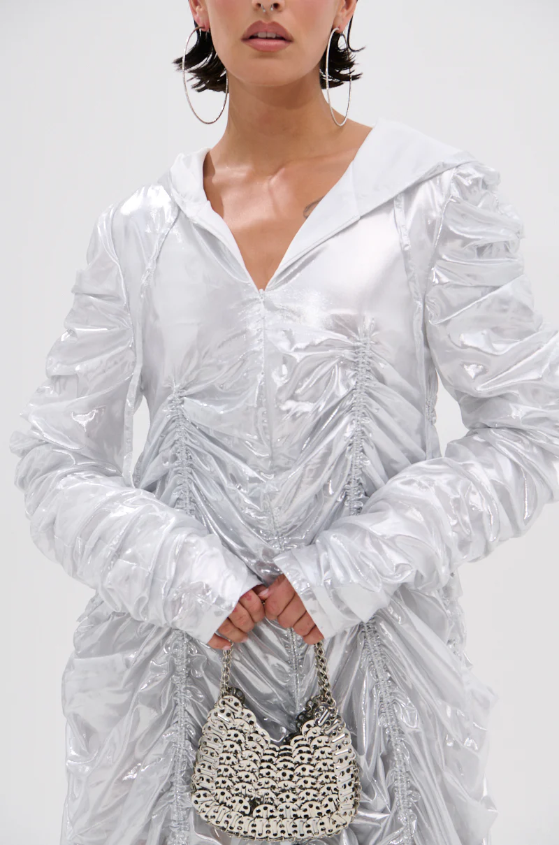 WAYS TO GO METALLIC ADJUSTABLE DRESS IN WHITE - Image 12